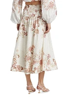 Diza Floral Midi-Skirt