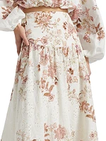 Diza Floral Midi-Skirt
