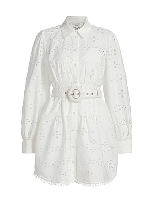 Adya Buckle Shirt Minidress