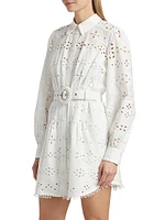 Adya Buckle Shirt Minidress