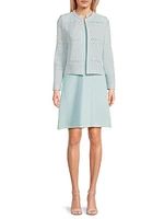Crochet Open-Front Jacket