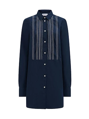 Mattia Embroidered Shirt Dress