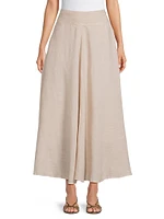 Circle Linen Maxi Skirt