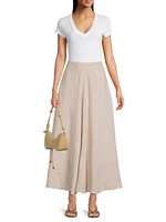 Circle Linen Maxi Skirt