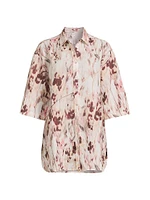 Printed Linen Blouse