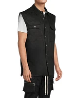 Oversized Linen Vest