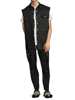 Oversized Linen Vest