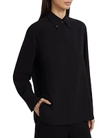 Jewel-Collar Shirt
