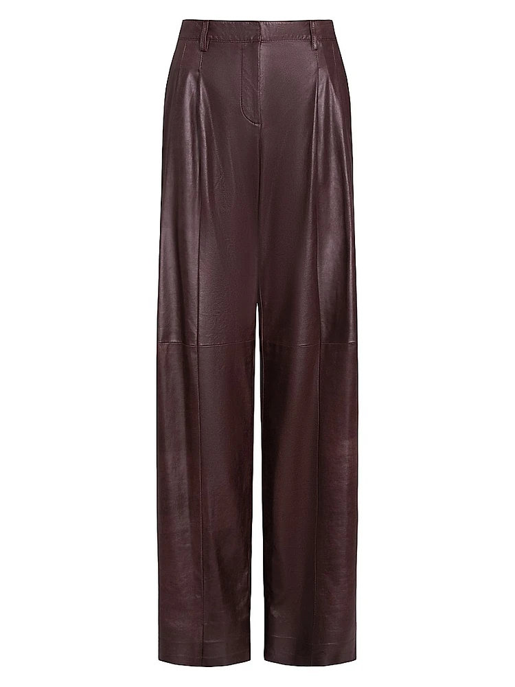 Sulli Leather Straight Pants