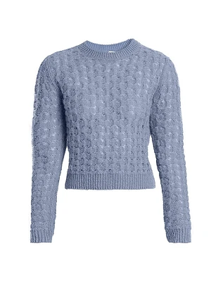 Mohair Cable-Knit Sweater