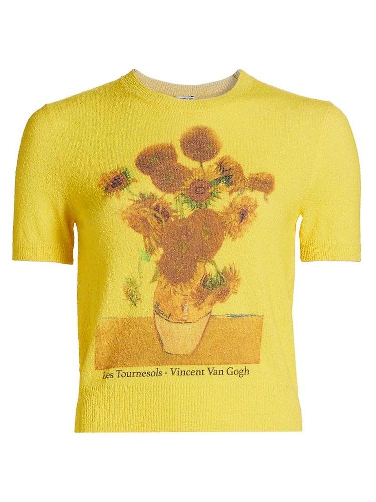 Les Tournesols Short-Sleeve Sweater