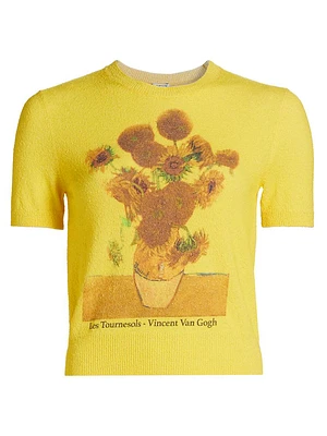 Les Tournesols Short-Sleeve Sweater