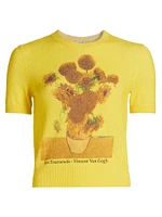 Les Tournesols Short-Sleeve Sweater