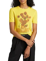 Les Tournesols Short-Sleeve Sweater