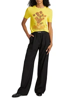 Les Tournesols Short-Sleeve Sweater