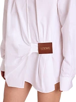 Draped Cotton Shirt