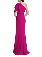 One-Shoulder Sheath Gown
