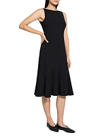 Sleeveless Mermaid Midi-Dress
