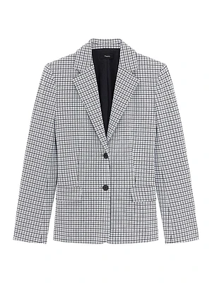 Grid Two-Button Jacket
