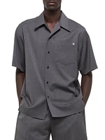 Boxy-Fit Wool Shirt