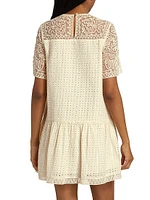 Gabi Embroidered Mini Shift Dress