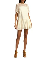 Gabi Embroidered Mini Shift Dress