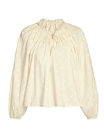Ada Cotton Keyhole Blouse