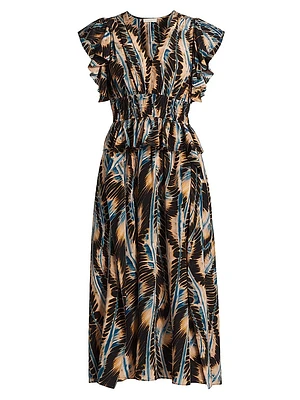 Brielle Silk Midi-Dress