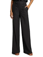 Yalena Wide-Leg Sailor Pants