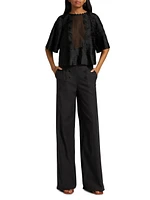 Yalena Wide-Leg Sailor Pants