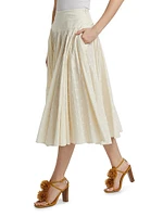 Luisa A-Line Midi-Skirt