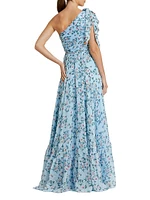Ieena Floral Chiffon Gown