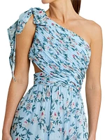 Ieena Floral Chiffon Gown