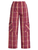 Harrison Plaid Cargo Trousers