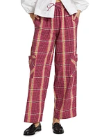 Harrison Plaid Cargo Trousers