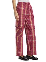 Harrison Plaid Cargo Trousers