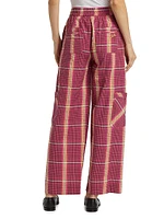 Harrison Plaid Cargo Trousers