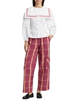 Harrison Plaid Cargo Trousers
