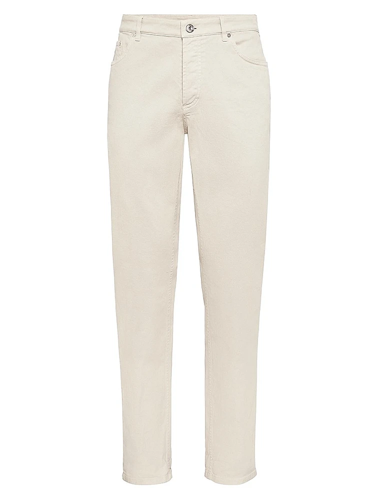 Lightweight Denim Traditional Fit Five Pocket Jeans