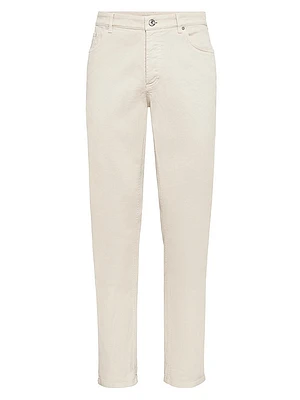 Lightweight Denim Traditional Fit Five Pocket Jeans