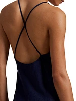 Linen A-Line Maxi Dress