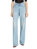 V-Waist Long Baggy Jeans