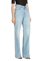 V-Waist Long Baggy Jeans