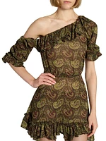 Ruffled Dress Paisley Muslin