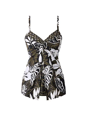 Plus Elle Dorado Love Knot Tankini Top