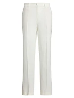 Relaxed Linen Straight-Leg Pants