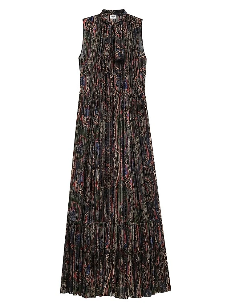 Lavallia¨Re Dress in Lurex Paisley Silk