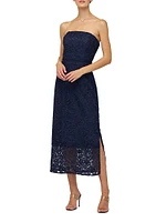 Gia Strapless Tea-Length Dress