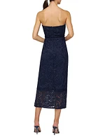Gia Strapless Tea-Length Dress