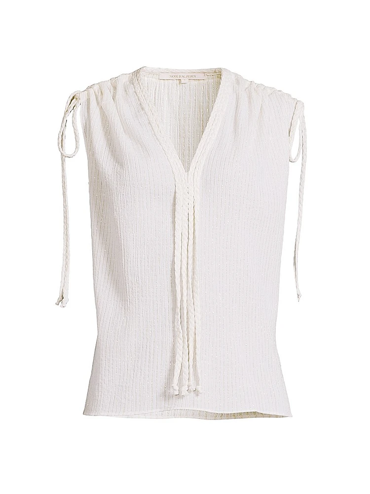 Bruna Metallic Blouse